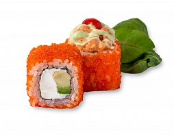 Креветка в соусе васаби с миксом салата