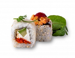 Эби - авокадо с миксом салата