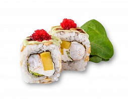 Миндальная Эби с манго и с миксом салата