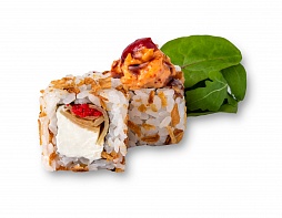 Сливочная креветка с миксом салата